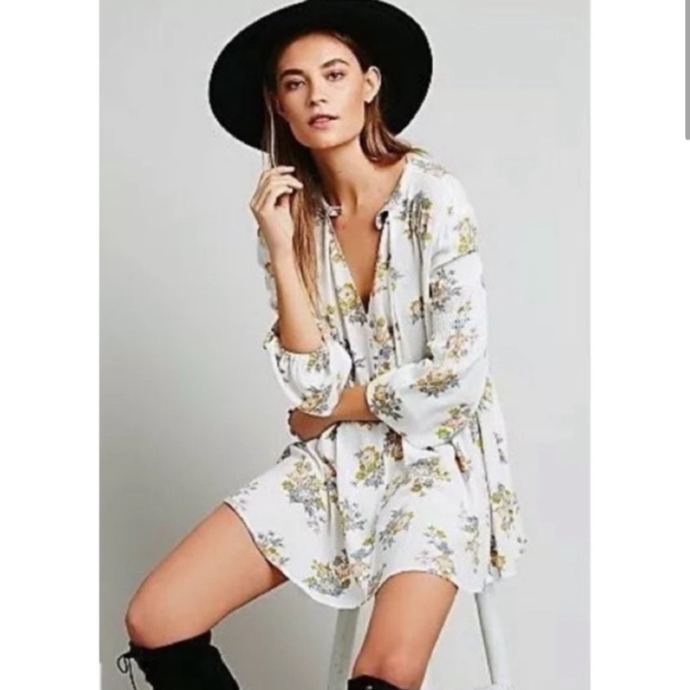 Free People Gardenia Swing Mini Dress Tunic
